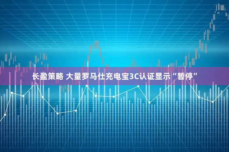 长盈策略 大量罗马仕充电宝3C认证显示“暂停”