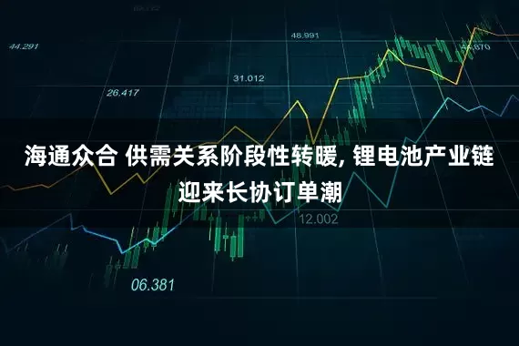 海通众合 供需关系阶段性转暖, 锂电池产业链迎来长协订单潮