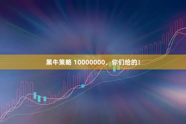 黑牛策略 10000000，你们给的！